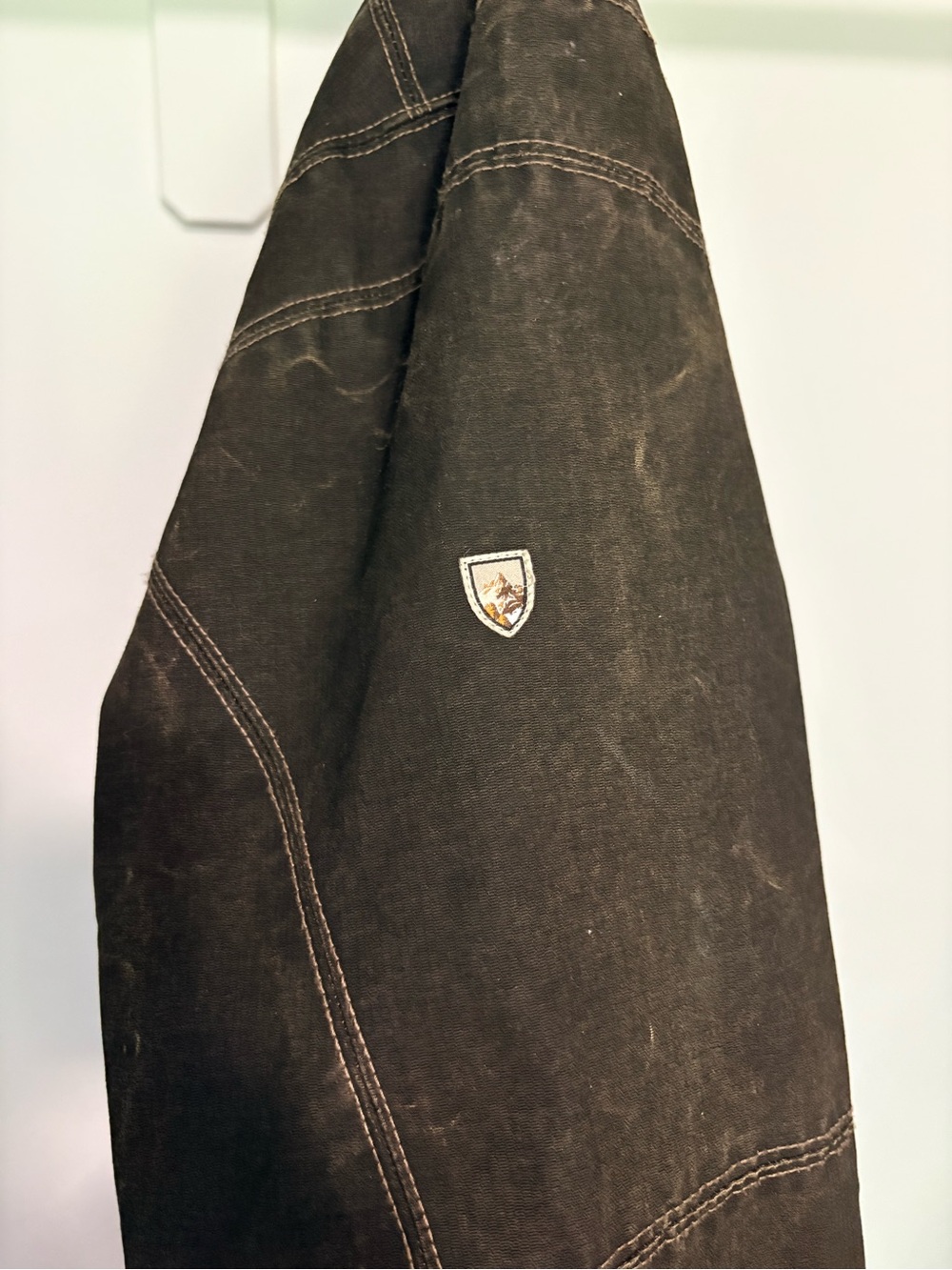 KÜHL Men's Dark Brown Military-Style Zip Jacket - Picture 4 of 7